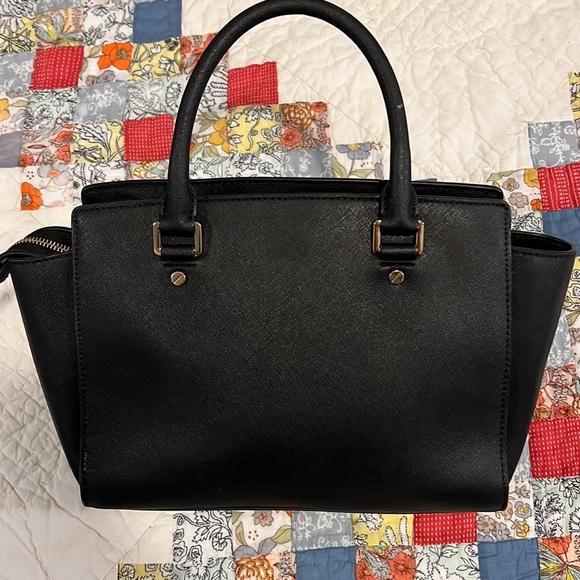 Michael Kors black satchel purse - Picture 4 of 8